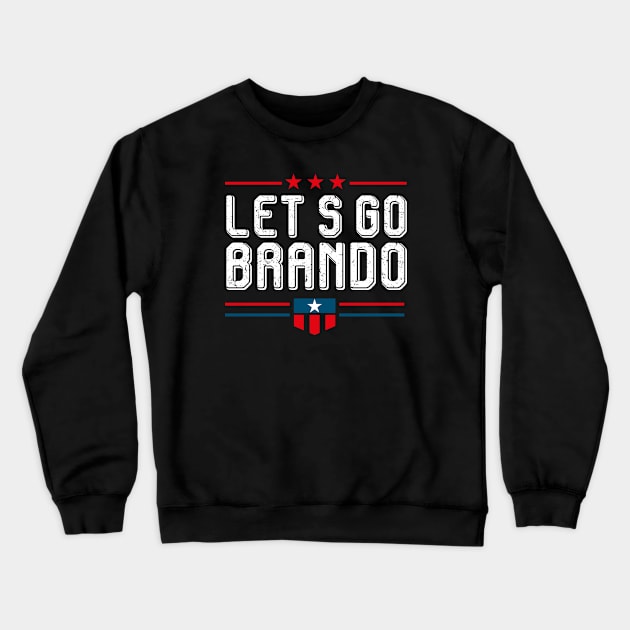 Let's go brandon Crewneck Sweatshirt by BadrooGraphics Store